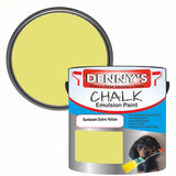 Denny's Chalk Paint For Walls Colour- Sunbeam Ochre Yellow - Matte Wipe-Clean Coverage