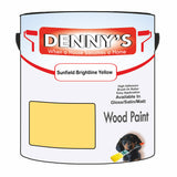 Denny's Wood Paint For Decking Colour- Sunfield Brightline Yellow - Anti-Slip Weatherproof Durable