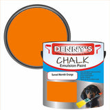 Denny's Chalk Paint For Cabinets Colour- Sunset Warmth Orange - Matte Scuffproof Easy-Clean