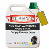 Denny's Stain Paint For Fences Colour- Supply Pioneer Olive - Weatherproof Uv-Safe Protect