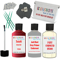 Suzuki Antares Red Car Detailing Paint and polish finishing kit