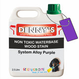 Denny's Stain Paint For Fences Colour- System Alloy Purple - Weatherproof Uv-Safe Protect