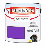 Denny's Wood Paint For Doors Colour- System Alloy Purple - Scuffproof Weatherproof Smooth