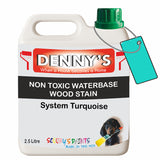Denny's Stain Paint For Decking Colour- System Turquoise - Anti-Slip Weatherproof Nourish