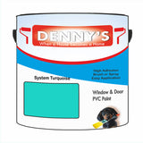 Denny's Plastic Paint For Pvc Colour- System Turquoise - Adhesion Tough Colour-Hold