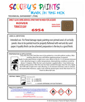 TOBACCO LEAF Aerosol Spray Paint Code 6954 Classic ROVER Model 2500 Automotive Restorative Paint Vehicle Touch-Up ROVER 6954 Paint Car Restoration DIY Auto Painting Classic Car Refinishing High-Quality Spray Paint Automotive Finish Vehicle Restoration Supplies Custom Car Paint Auto Body Paint Aerosol Can Automotive Refinishing Paint for Classic Cars