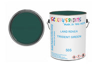 Mixed Paint For Land Rover Range Rover, Trident Green, Code: 505, Green