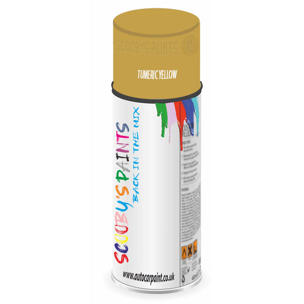 Mixed Paint For Morris Ital Tumeric Yellow Aerosol Spray A2