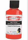Denny's Floor Paint For Grip Coating Colour- Tangerine Heat Orange - Anti-Slip Hardwearing Safe