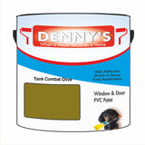 Denny's Plastic Paint For Pipes Colour- Tank Combat Olive - Chemical-Safe Impactproof Durable