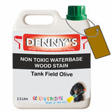 Denny's Stain Paint For Decking Colour- Tank Field Olive - Anti-Slip Weatherproof Nourish