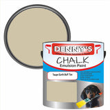 Denny's Chalk Paint For Walls Colour- Taupe Earth Buff Tan - Matte Wipe-Clean Coverage