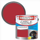 Denny's Chalk Paint For Cabinets Colour- Terracotta Velvet Ruby Red - Matte Scuffproof Easy-Clean