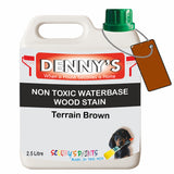 Denny's Stain Paint For Decking Colour- Terrain Brown - Anti-Slip Weatherproof Nourish
