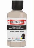 Denny's Floor Paint For Grip Coating Colour- Terrain Copper Brown - Anti-Slip Hardwearing Safe