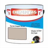 Denny's Plastic Paint For Pvc Colour- Terrain Copper Brown - Adhesion Tough Colour-Hold