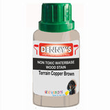 Denny's Stain Paint For Fences Colour- Terrain Copper Brown - Weatherproof Uv-Safe Protect