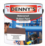 Denny's Waterpoof Paint For Ponds Colour- Terrain Oxide Brown - Waterproof Fish-Safe Leakstop