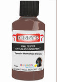 Denny's Floor Paint For Grip Coating Colour- Terrain Workshop Brown - Anti-Slip Hardwearing Safe