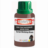 Denny's Stain Paint For Fences Colour- Terrain Workshop Brown - Weatherproof Uv-Safe Protect
