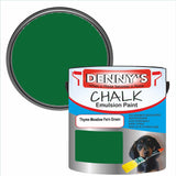 Denny's Chalk Paint For Walls Colour- Thyme Meadow Fern Green - Matte Wipe-Clean Coverage