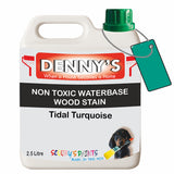Denny's Stain Paint For Sheds Colour- Tidal Turquoise - Weatherproof Uv-Safe Nourish