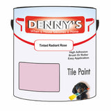 Denny's Tile Paint For Commercial Areas Colour- Tinted Radiant Rose - High-Traffic Durable Easy-Clean
