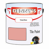 Denny's Tile Paint For Commercial Areas Colour- Tinted Rose - High-Traffic Durable Easy-Clean
