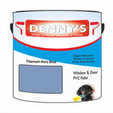 Denny's Plastic Paint For Pipes Colour- Titanium Aero Blue - Chemical-Safe Impactproof Durable