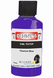 Denny's Floor Paint For Garages Colour- Titanium Blue - Oilproof Tyre-Tough Hardwearing