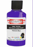 Denny's Floor Paint For Grip Coating Colour- Titanium Blue - Anti-Slip Hardwearing Safe