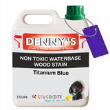 Denny's Stain Paint For Decking Colour- Titanium Blue - Anti-Slip Weatherproof Nourish