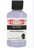 Denny's Floor Paint For Garages Colour- Titanium Chilled Blue - Oilproof Tyre-Tough Hardwearing