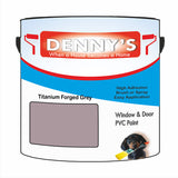Denny's Plastic Paint For Acrylic Colour- Titanium Forged Grey - Adhesion Chip-Resistant Smooth