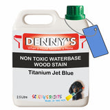 Denny's Stain Paint For Decking Colour- Titanium Jet Blue - Anti-Slip Weatherproof Nourish