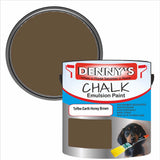 Denny's Chalk Paint For Cabinets Colour- Toffee Earth Honey Brown - Matte Scuffproof Easy-Clean