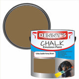 Denny's Chalk Paint For Furniture Colour- Toffee Saddle Honey Brown - Matte Scuffproof Refresh