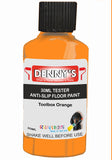 Denny's Floor Paint For Grip Coating Colour- Toolbox Orange - Anti-Slip Hardwearing Safe