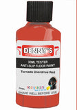 Denny's Floor Paint For Grip Coating Colour- Tornado Overdrive Red - Anti-Slip Hardwearing Safe