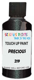 Precious Black Touch Up Paint Code 219 Scratch Repair Kit