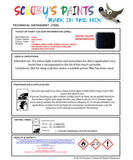 Instructions for use Toyota Galaxy Black Car Paint