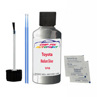 Toyota Medium Silver Touch Up Paint Code 1F8 Scratch Repair Kit