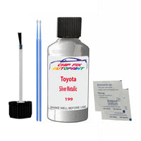 Toyota Silver Metallic Touch Up Paint Code 199 Scratch Repair Kit