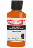 Denny's Floor Paint For Grip Coating Colour- Traffic Orange - Anti-Slip Hardwearing Safe