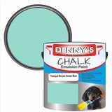 Denny's Chalk Paint For Walls Colour- Tranquil Breeze Ocean Blue - Matte Wipe-Clean Coverage