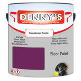 Denny's Floor Paint For Sheds Colour- Transformer Purple - Durable Anti-Slip Weatherproof