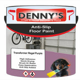 Denny's Floor Paint For Grip Coating Colour- Transformer Regal Purple - Anti-Slip Hardwearing Safe