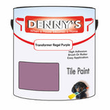 Denny's Tile Paint For Kitchen Tile Colour- Transformer Regal Purple - Wipe-Clean Grease-Resistant Refresh