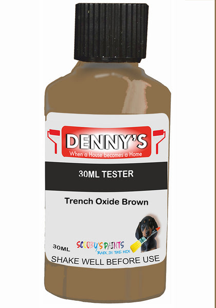 Denny's Chalk Paint For Furniture Colour- Earth Cocoa Fawn Brown - Matte Scuffproof Refresh
