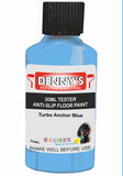 Denny's Floor Paint For Grip Coating Colour- Turbo Anchor Blue - Anti-Slip Hardwearing Safe